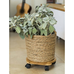 Nature Plant Trolley Round Ø30 cm Brown BPC