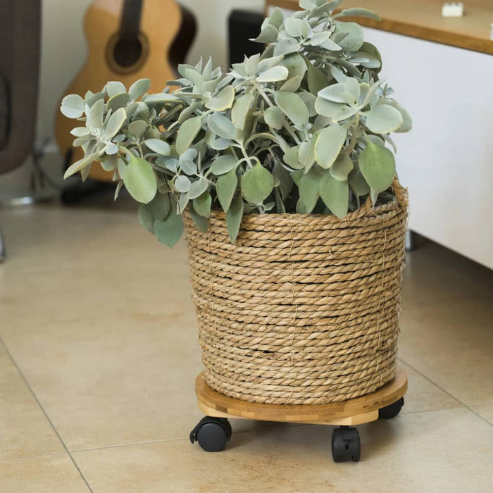 Nature Plant Trolley Round Ø30 cm Brown BPC