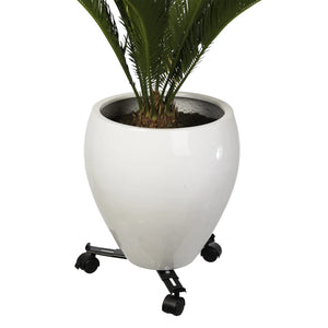 Nature Adjustable Plant Trolley 3-armed Black Metal