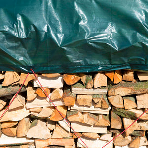 Nature Wood Tarpaulin 5x6 m PE Green 6072420