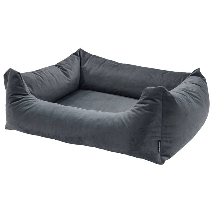 Madison Dog Bed Velvet 100x80x25 cm Grey