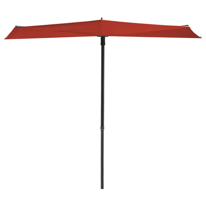 Madison Balcony Parasol Sun Wave 270x150 cm Brick Red