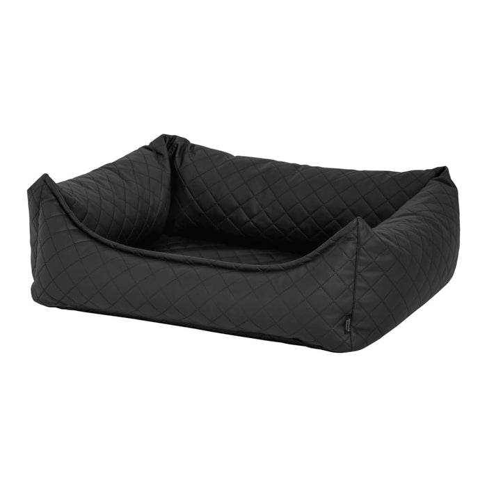 Madison Dog Bed Skai Check 80x67x22 cm Grey