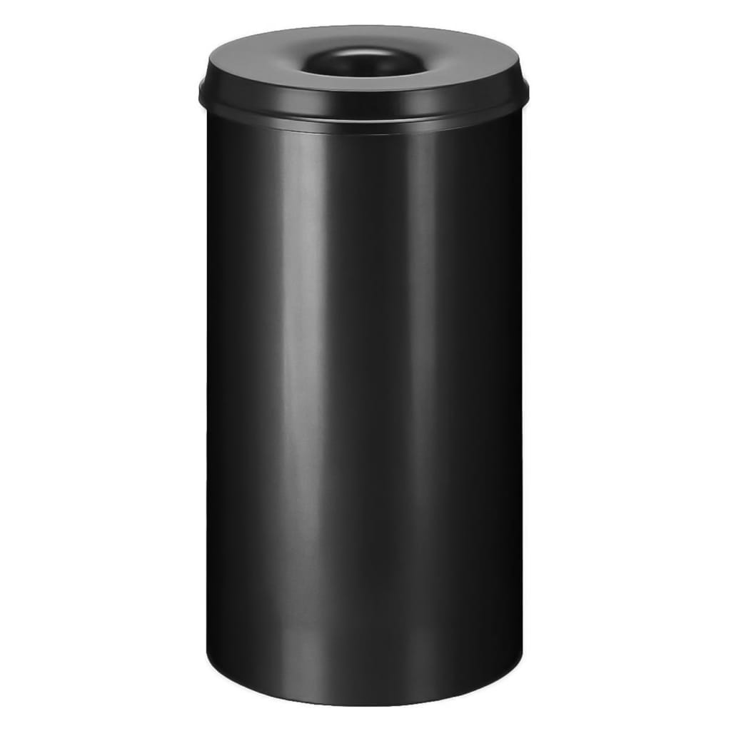 V-Part Self Extinguishing Waste Paper Bin 50 L Black