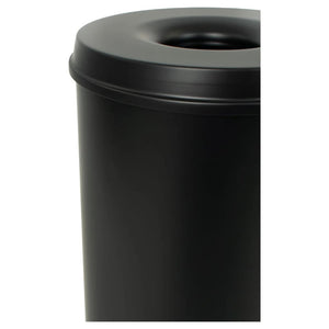 V-Part Self Extinguishing Waste Paper Bin 50 L Black