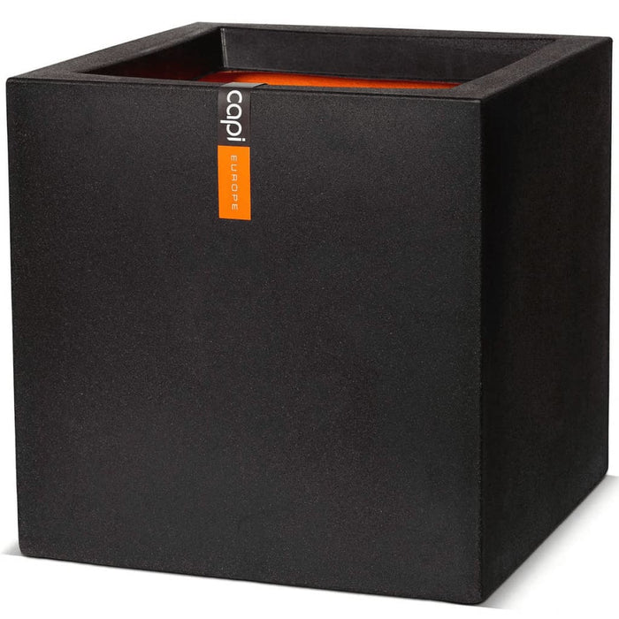 Capi Planter Urban Smooth Square 30x30x30 cm Black KBL902