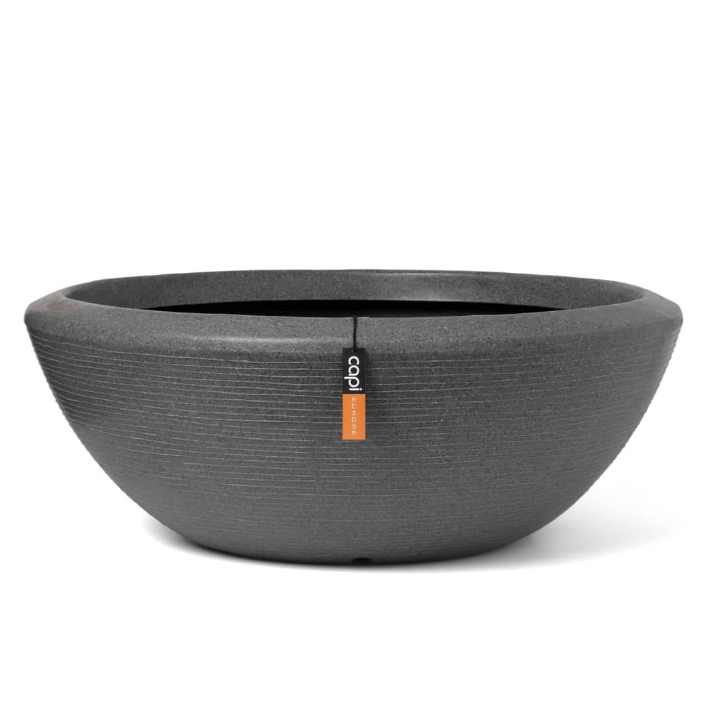 Capi Plant Bowl Arc Granite Low 61x25 cm Anthacite