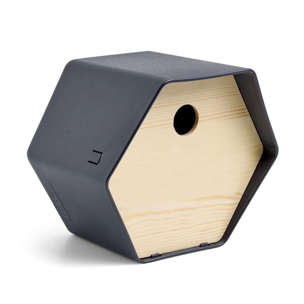 Capi Bird House Hive 1 19x23x20 cm Round Hole Anthracite