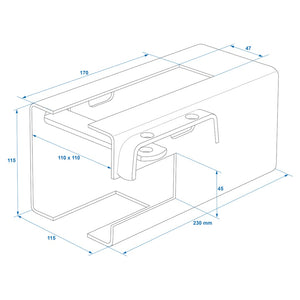 ProPlus Coupling Hitch Lock with Lock 110 x 110 mm 341325S