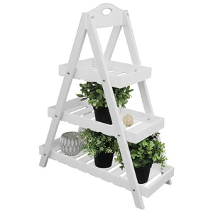 ProGarden Triangular Etagere 3 Layers MDF White