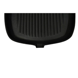 vidaXL Grill Pan with Wooden Handle Cast Iron 20x20 cm