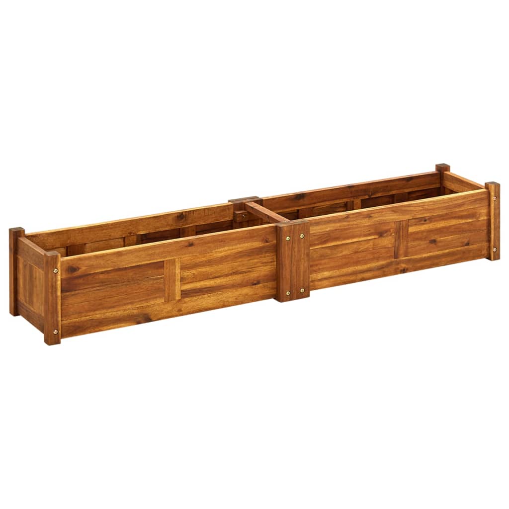 vidaXL Garden Raised Bed Acacia Wood 150x30x25 cm