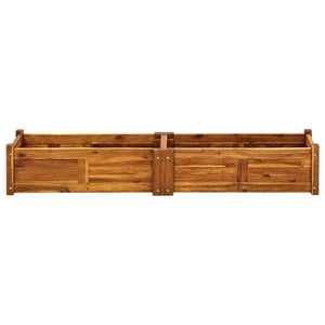 vidaXL Garden Raised Bed Acacia Wood 150x30x25 cm