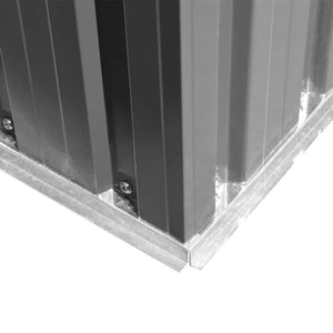 vidaXL Garden Storage Shed Grey Metal 257x205x178 cm