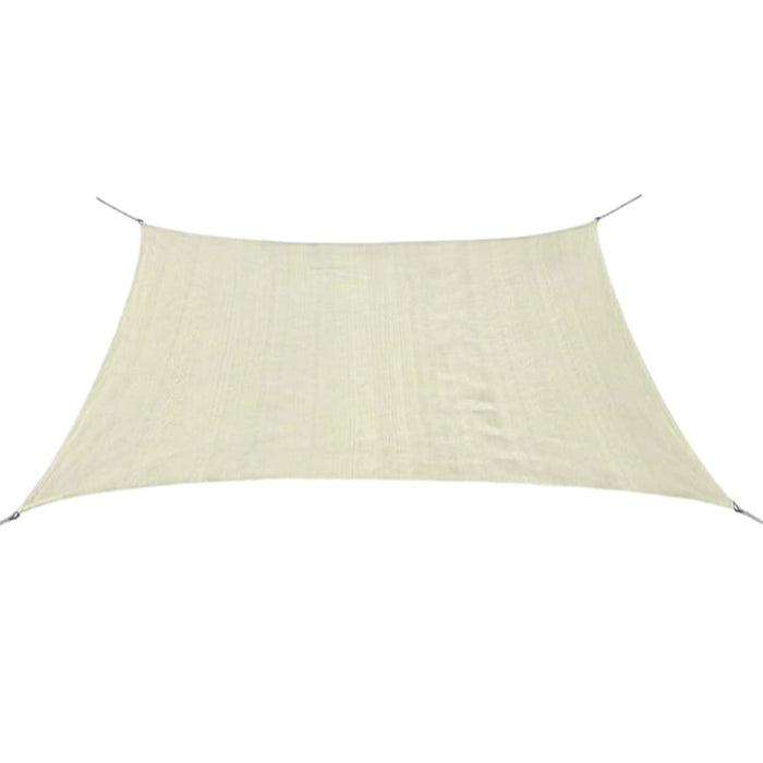 vidaXL Sunshade Sail HDPE Square 2x2 m Cream