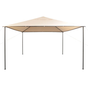 vidaXL Gazebo Pavilion Tent Canopy 4x4 m Steel Beige