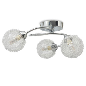 vidaXL Ceiling Lamp with 3 LED Bulbs G9 120 W