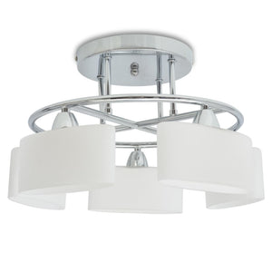 vidaXL Ceiling Lamp with Ellipsoid Glass Shades for 5 E14 Bulbs 200 W