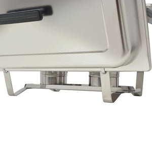 vidaXL 2 Piece Chafing Dish Set Stainless Steel