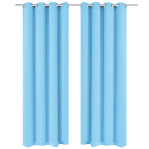 vidaXL Blackout Curtain with Metal Eyelets 270x245 cm Turquoise