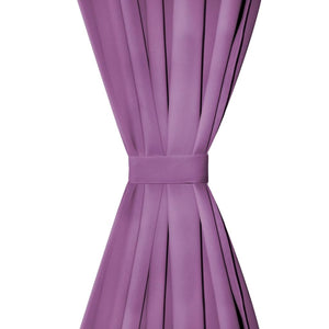 vidaXL Micro-Satin Curtains 2 pcs with Loops 140x225 cm Lilac