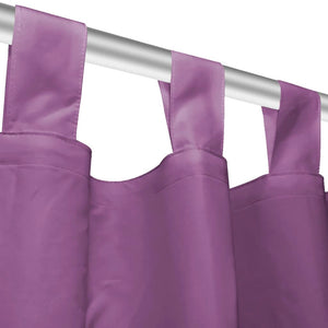 vidaXL Micro-Satin Curtains 2 pcs with Loops 140x225 cm Lilac