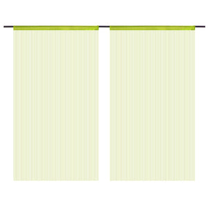 vidaXL String Curtains 2 pcs 100x250 cm Green