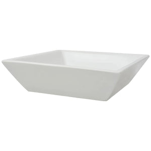 vidaXL Basin Square Ceramic White 41.5x41.5x12 cm