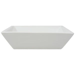 vidaXL Basin Square Ceramic White 41.5x41.5x12 cm