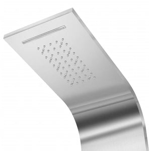 vidaXL Shower Panel System Stainless Steel Curved