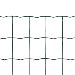 vidaXL Euro Fence Steel 25x1.7 m Green