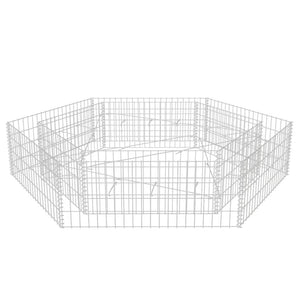 vidaXL Hexagonal Gabion Raised Bed 200x173x40 cm