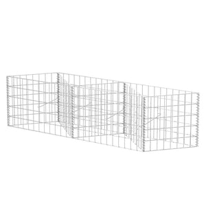 vidaXL Gabion Basket Galvanised Steel 120x30x50 cm