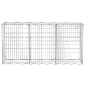 vidaXL Gabion Basket Galvanised Steel 200x30x100 cm