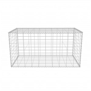 vidaXL Gabion Basket Galvanised Steel 100x50x50 cm