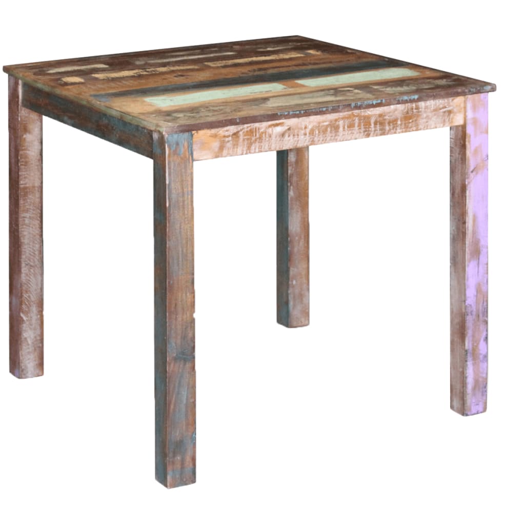 vidaXL Dining Table Solid Reclaimed Wood 80x82x76 cm