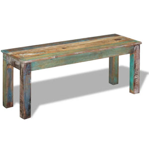 vidaXL Bench Solid Reclaimed Wood 110x35x45 cm