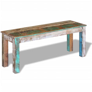 vidaXL Bench Solid Reclaimed Wood 110x35x45 cm