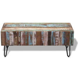 vidaXL Coffee Table Solid Reclaimed Wood 100x50x38 cm