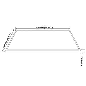 vidaXL Table Top Tempered Glass Square 800x800 mm