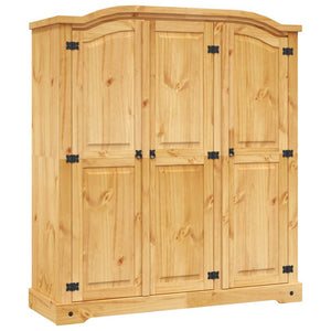 vidaXL Wardrobe Mexican Pine Corona Range 3 Doors