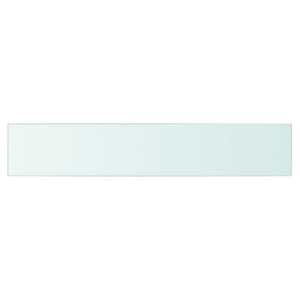 vidaXL Shelf Panel Glass Clear 80x15 cm