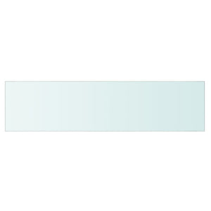 vidaXL Shelf Panel Glass Clear 80x20 cm