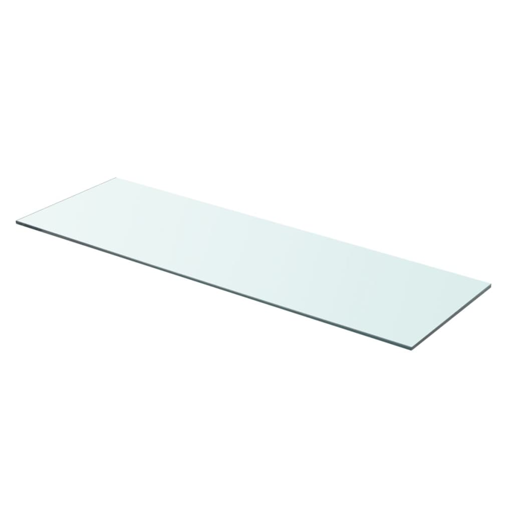 vidaXL Shelf Panel Glass Clear 80x25 cm