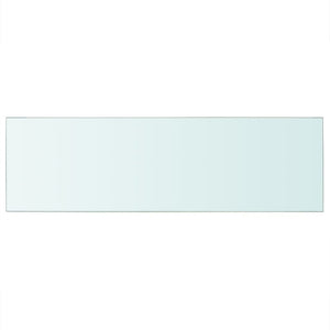 vidaXL Shelf Panel Glass Clear 80x25 cm