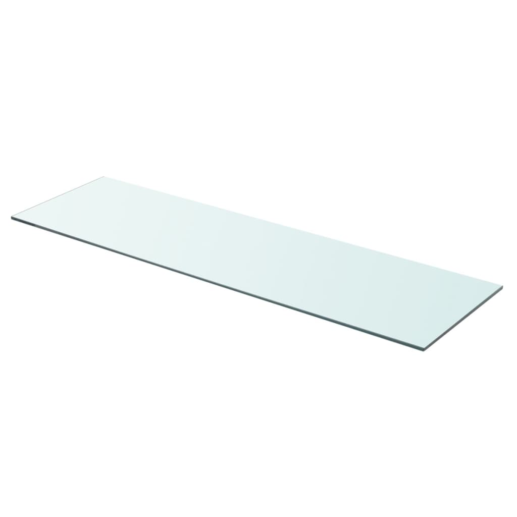 vidaXL Shelf Panel Glass Clear 90x25 cm