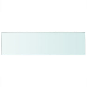 vidaXL Shelf Panel Glass Clear 90x25 cm