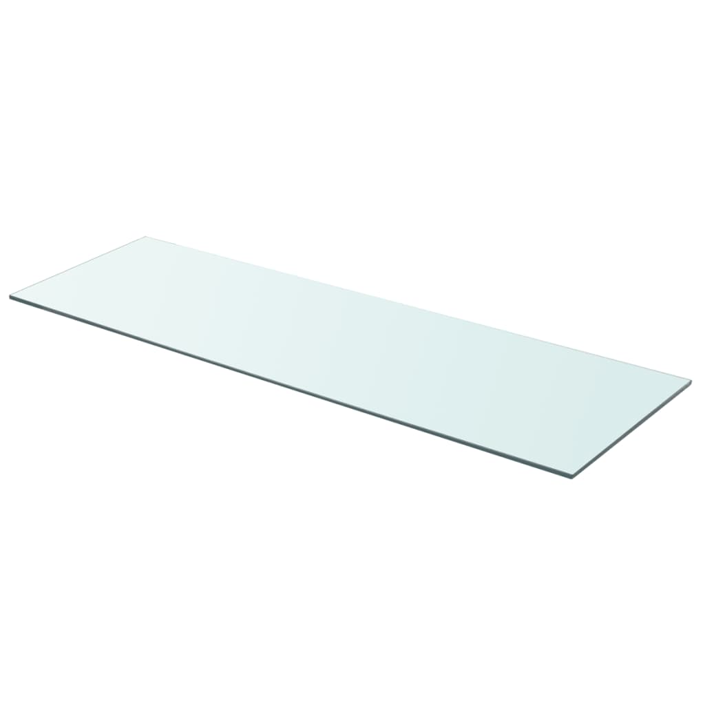 vidaXL Shelf Panel Glass Clear 90x30 cm