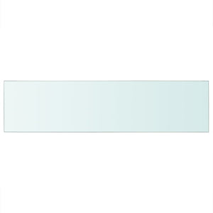 vidaXL Shelf Panel Glass Clear 100x25 cm