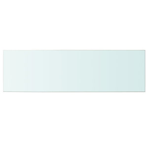 vidaXL Shelf Panel Glass Clear 100x30 cm